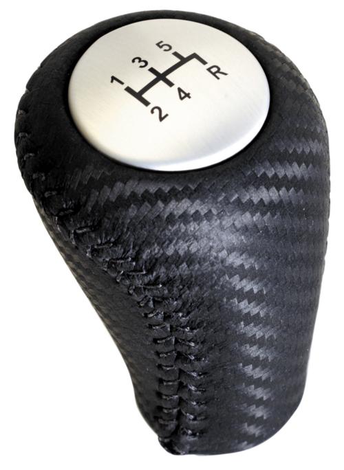 1983-2004 MUSTANG EMBOSSED LEATHER SHIFT KNOB 5 SPD