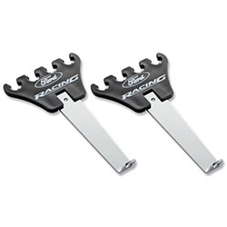 WIRE LOOM: FORD RACING LOGO, CHROME BASE/BLACK