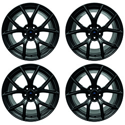 MUSTANG HP PERFORMANCE PACK 19" X 9.5" & 19" X 10" WHEEL KIT WITH TPMS KIT - MATTE BLACK