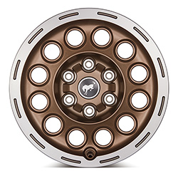 BRONCO 17" X 8.0" SINISTER BRONZE SINGLE WHEEL