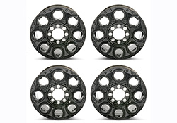 2005-2022 SUPER DUTY 20" CALIBER WHEEL KIT -GLOSS BLACK