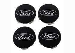 FORD TRUCK/SUV BLACK AND CHROME WHEEL CENTER CAP KIT
