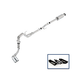 2015-2020 F-150 2.7L, 3.5L &amp; 5.0L CAT-BACK EXTREME EXHAUST SYSTEM - SIDE EXIT, CHROME TIPS