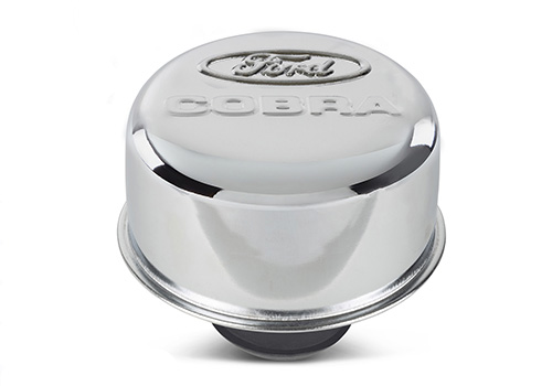 FORD COBRA LOGO AIR BREATHER CAP:CHROME