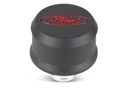 "FORD" SLANT EDGE BREATHER - BLACK/RED