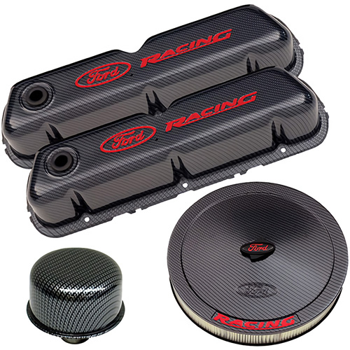 FORD RACING COMPLETE DRESS UP KIT, CARBON FIBER STYLE FINISH