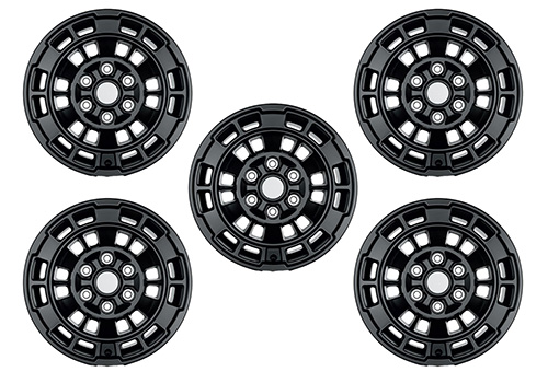 2021-2024 BRONCO 17" X 8.5" WHEEL KIT - MATTE BLACK