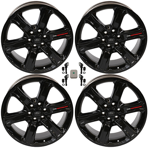 2015-2023 F-150 22"X9.5" GLOSS BLACK WHEEL KIT 