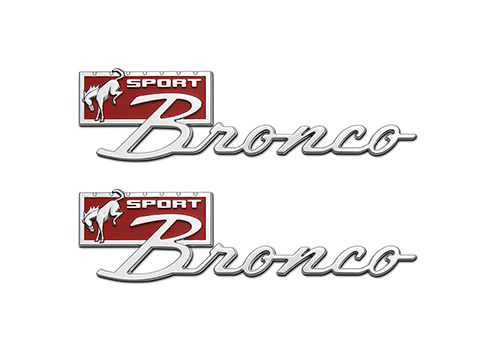 BRONCO SPORT SCRIPT FENDER BADGE KIT