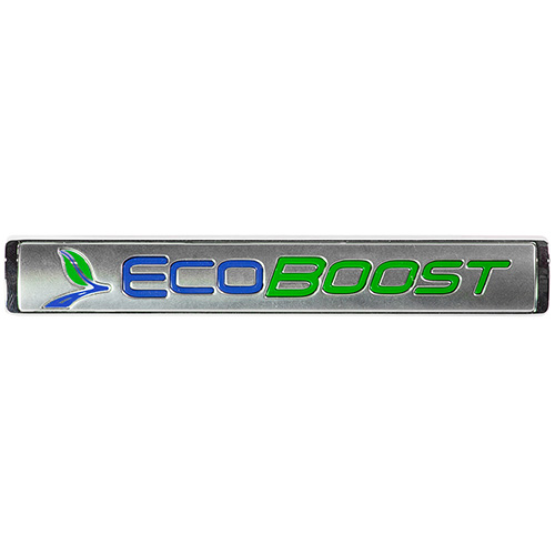 ECOBOOST EMBLEMS/BADGES-SILVER-PAIR