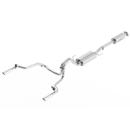 2015-2017 F-150 5.0L COYOTE CAT-BACK SPORT EXHAUST SYSTEM - REAR EXIT,  CHROME TIPS