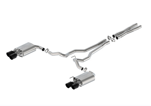 2024-2025 MUSTANG 5.0L SPORT ACTIVE CAT-BACK - BLACK TIP