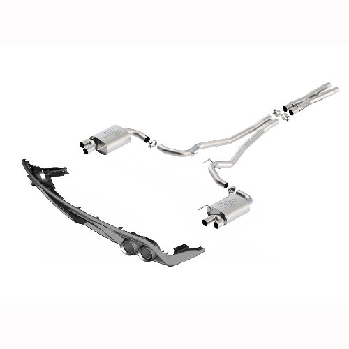 2015-2017 MUSTANG GT 5.0L CAT BACK SPORT  EXHAUST SYSTEM WITH GT350 EXHAUST TIPS AND LOWER VALANCE