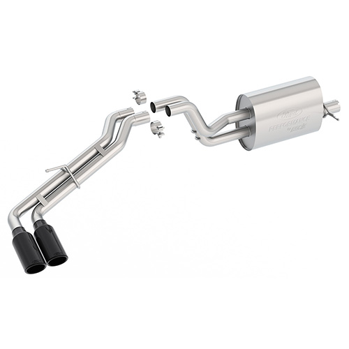 2019-2023 RANGER 2.3L FORD PERFORMANCE SPORT EXHAUST SYSTEM - SIDE EXIT WITH DUAL BLACK-CHROME TIPS