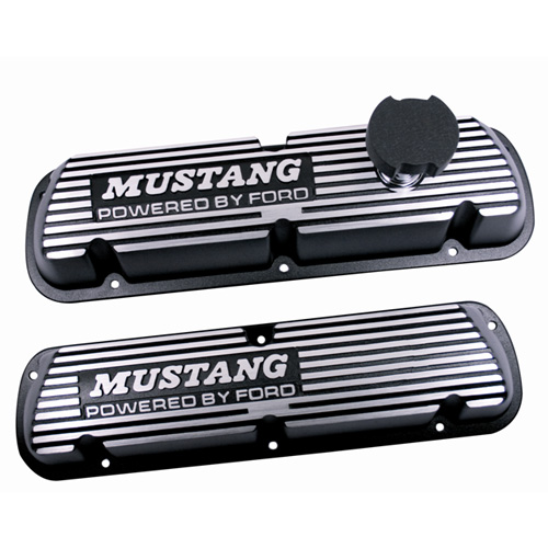 BLACK SATIN VALVE COVERS