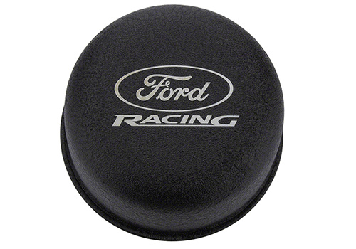 BLACK BREATHER CAP W/ FORD RACING LOGO